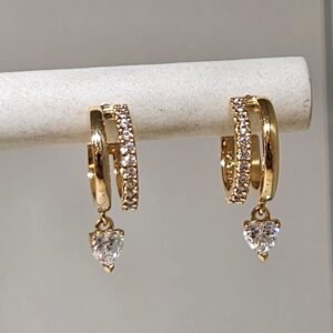 0019829832c72a5b71f3e35093c54bef AD Studded Golden Earrings