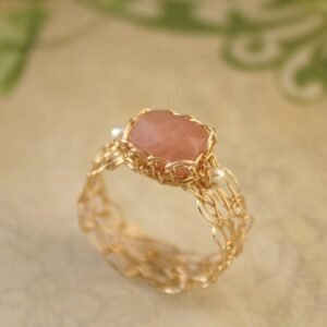 17bc9de6349e5427e7d6d55db0a840ac 14k Pink Diana Stone Gold Ring
