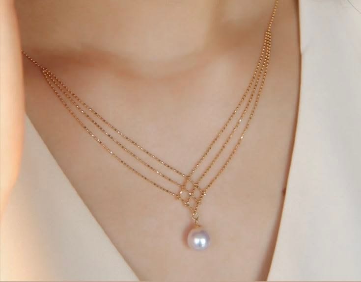 Image depicting an 12k demi-fine necklace