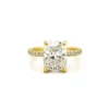 16k Square A-Diamond Gold Engagement Ring