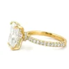 16k Square A-Diamond Gold Engagement Ring