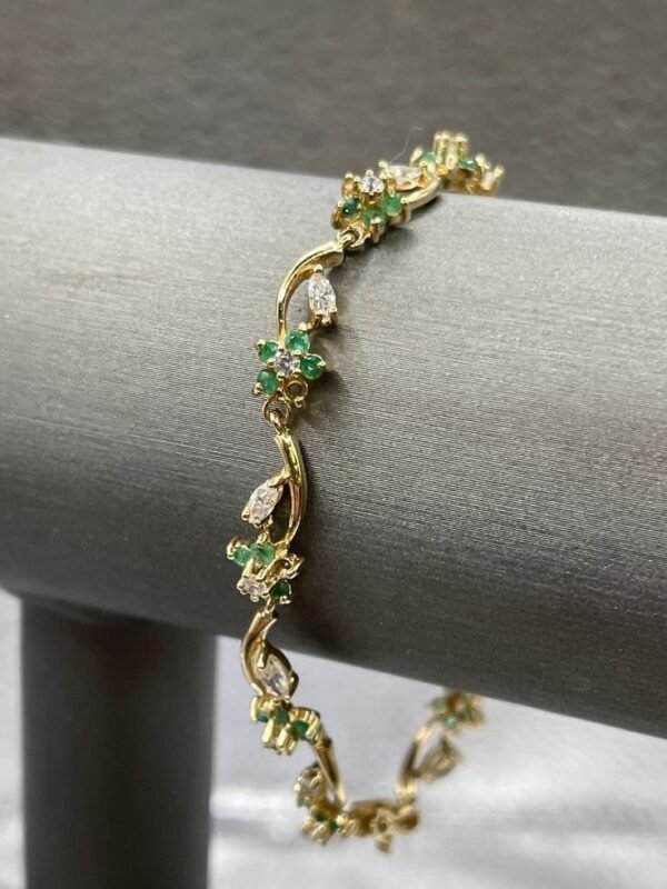Aurora's Cut Silver Brass Bracelet
