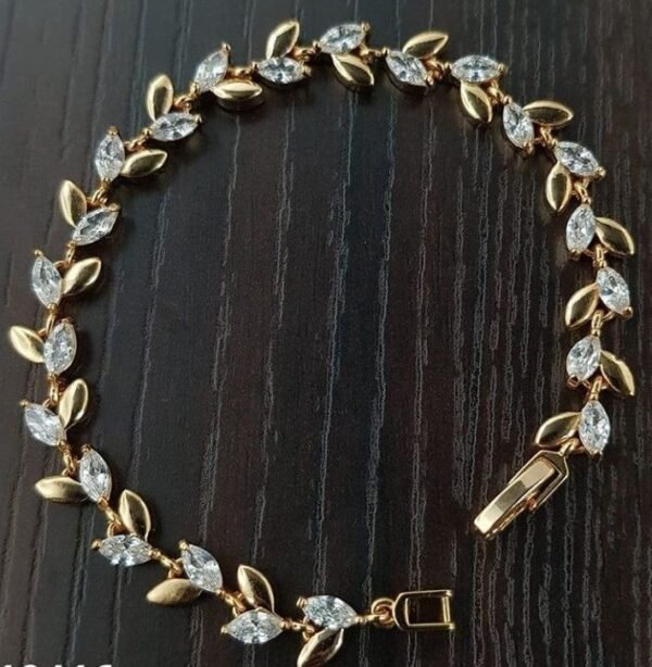 14k Gold Feather Bracelet