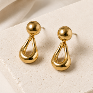 Elegant Brass Earrings
