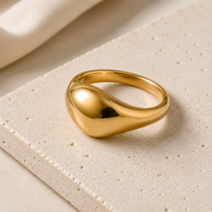 18K Gold Dome Ring